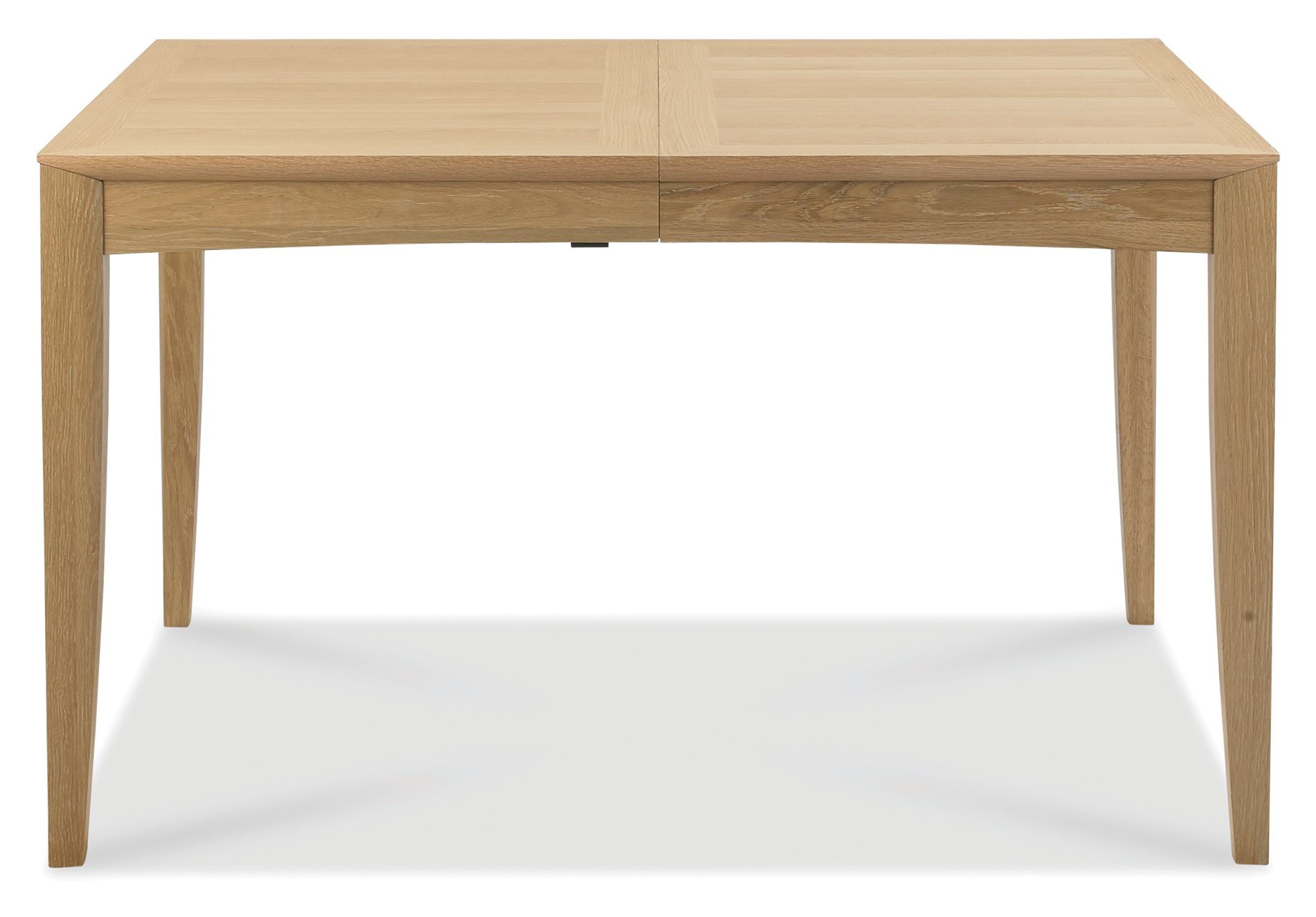 Bergen Oak 4-6 Seater Table & 4 Upholstered Chairs in Black Gold Fabric by Bentley Designs | Style Our Home