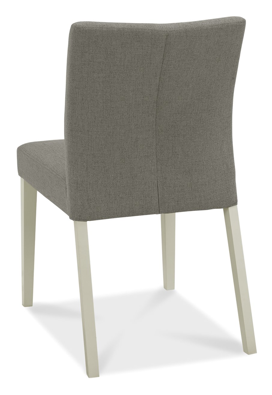 Bergen Grey Washed Oak 2-4 Seater Table & 4 Chairs in Titanium Fabric by Bentley Designs | Style Our Home