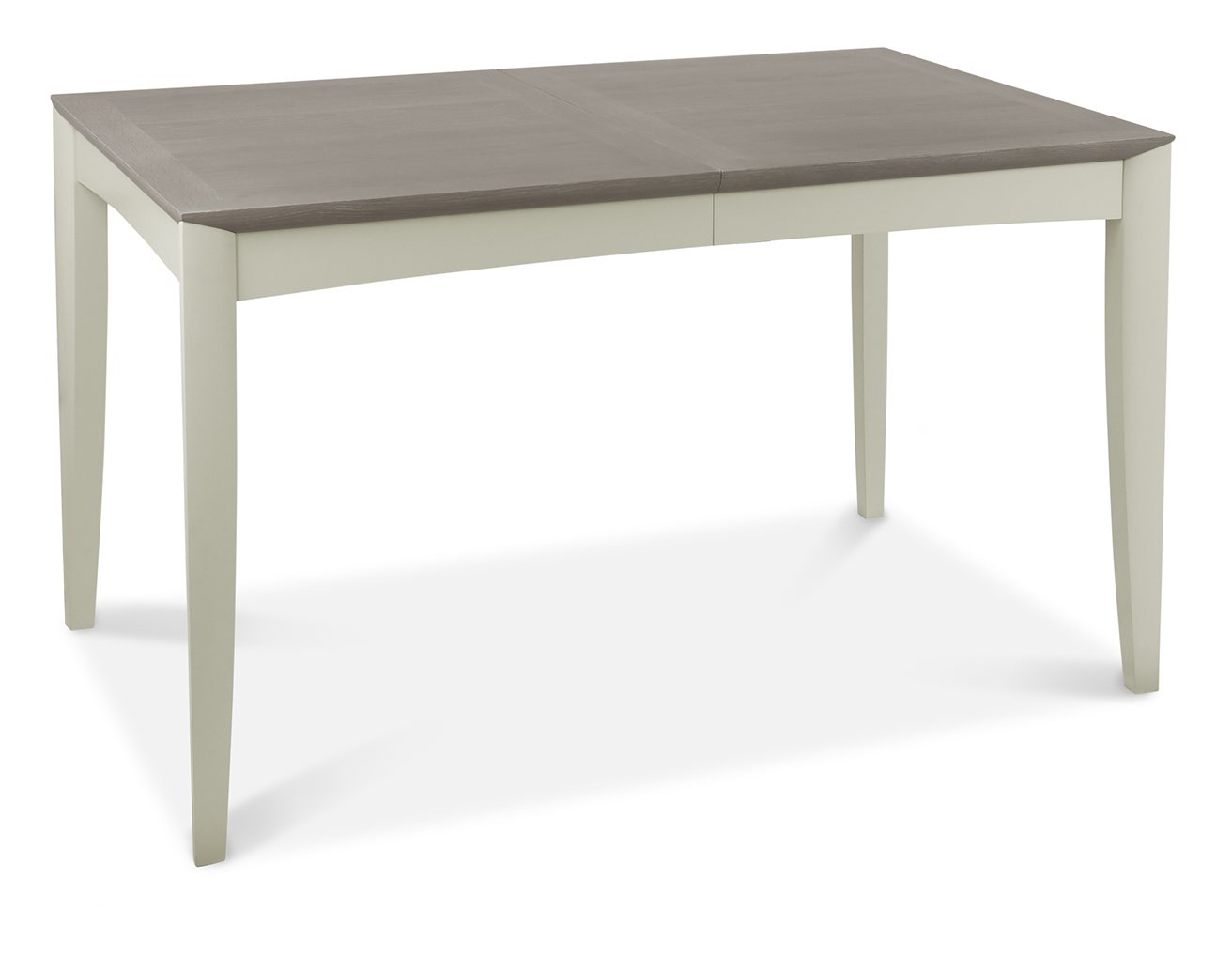 Bergen Grey Washed Oak 4-6 Seater Table & 4 Slat Back Chairs in Grey Bonded Leather by Bentley Designs | Style Our Home