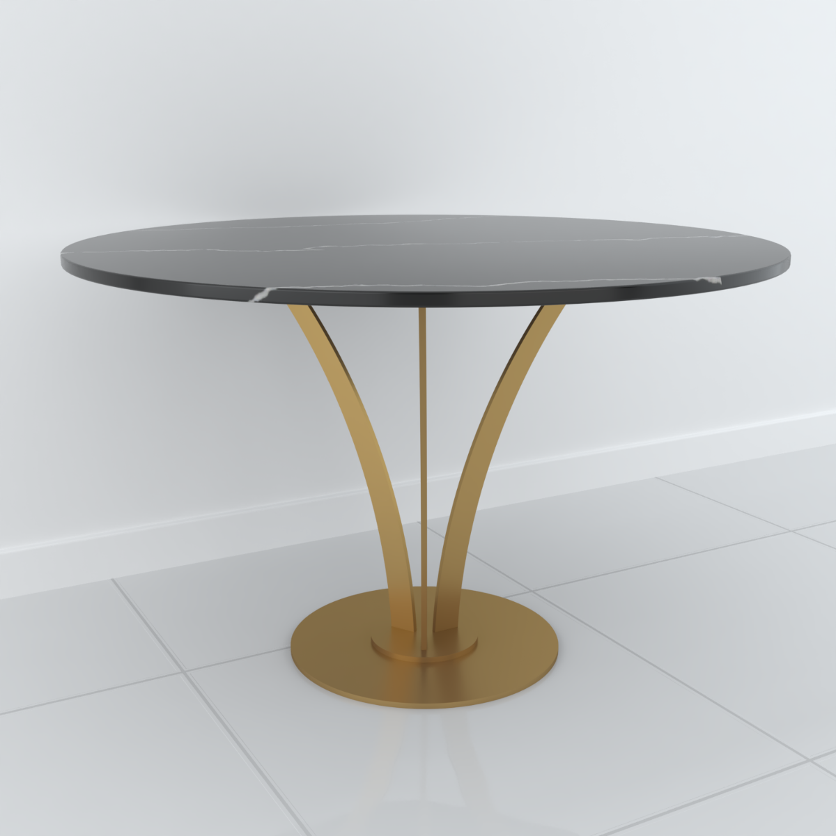 Studio Line Bistro Dining Table - 4 Seater in Black & Gold by Steve Bristow | Style Our Home