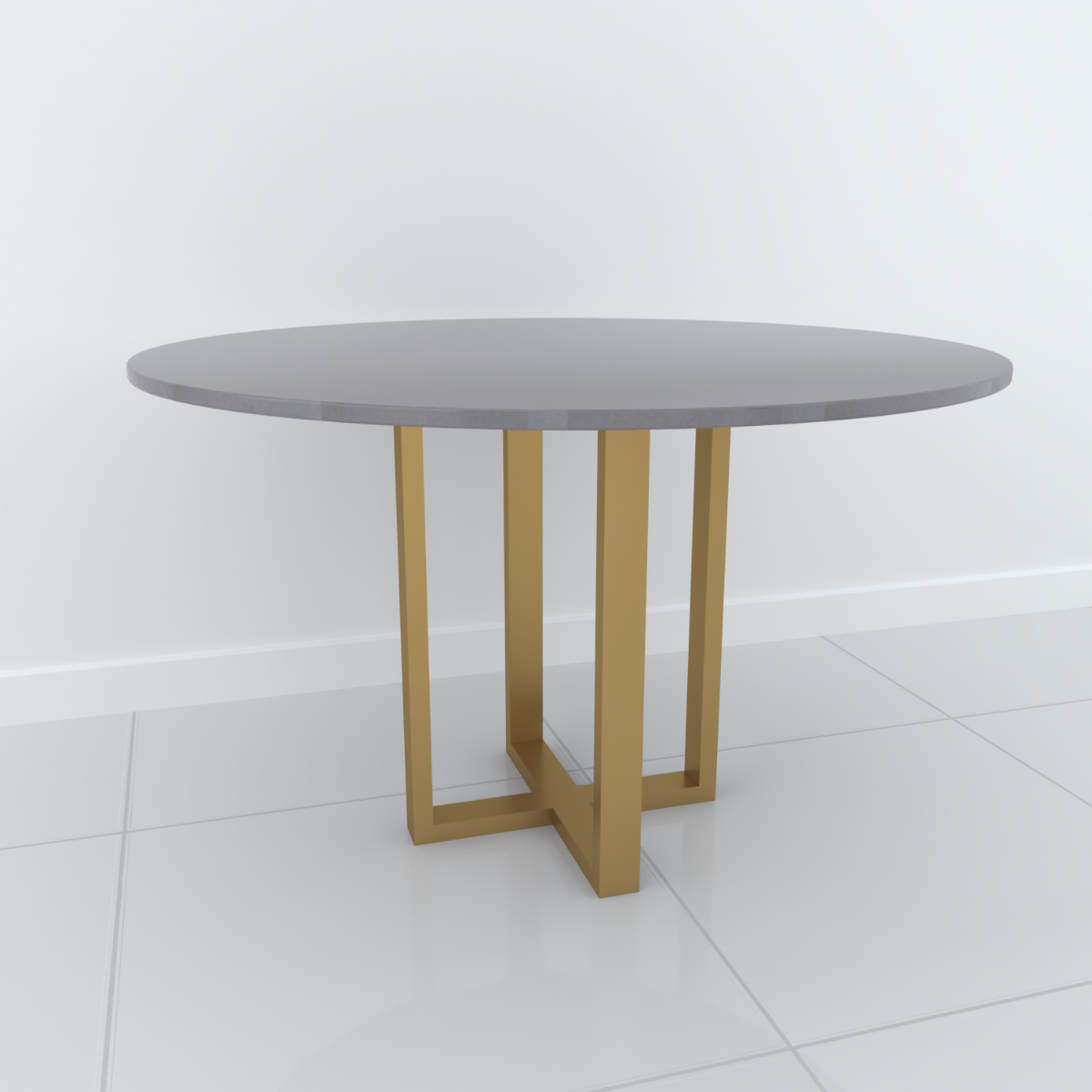 Studio Line Dining Table - 4 Seater in Grey & Gold by Steve Bristow | Style Our Home