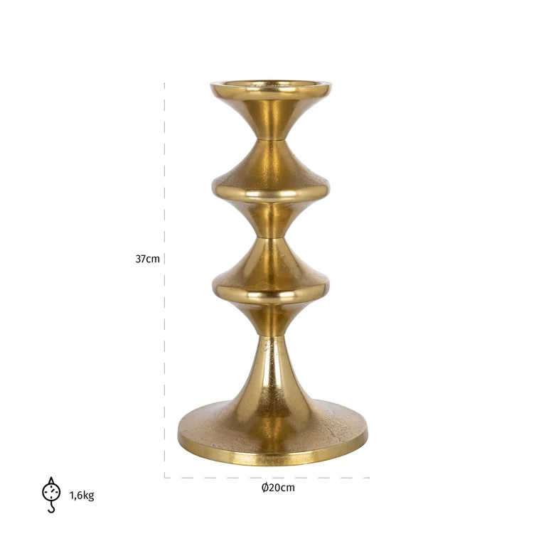 Candle Holder Ayden Small (Gold) by  Richmond Interiors | Style Our Home