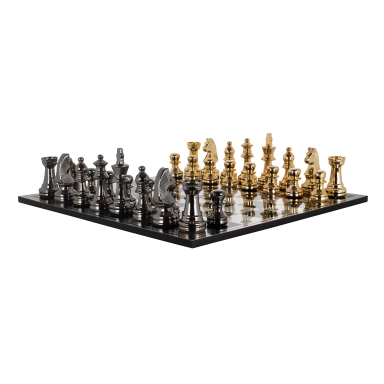 Chessboard Saray (Black/gold) by  Richmond Interiors | Style Our Home