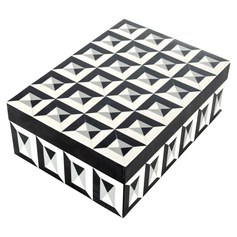 Storage Box Licia Big (Black/white) by  Richmond Interiors | Style Our Home