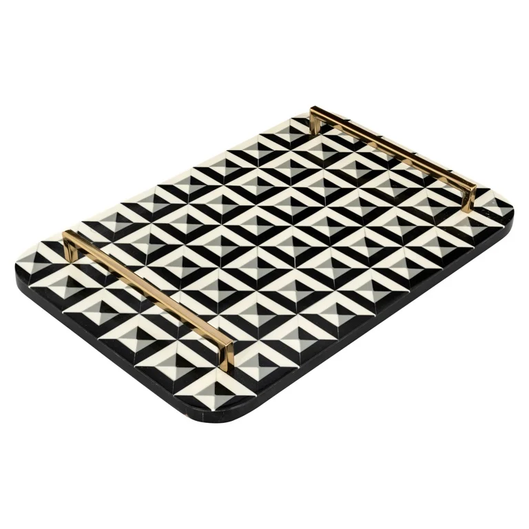 Tray Birte (Black/white) by  Richmond Interiors | Style Our Home