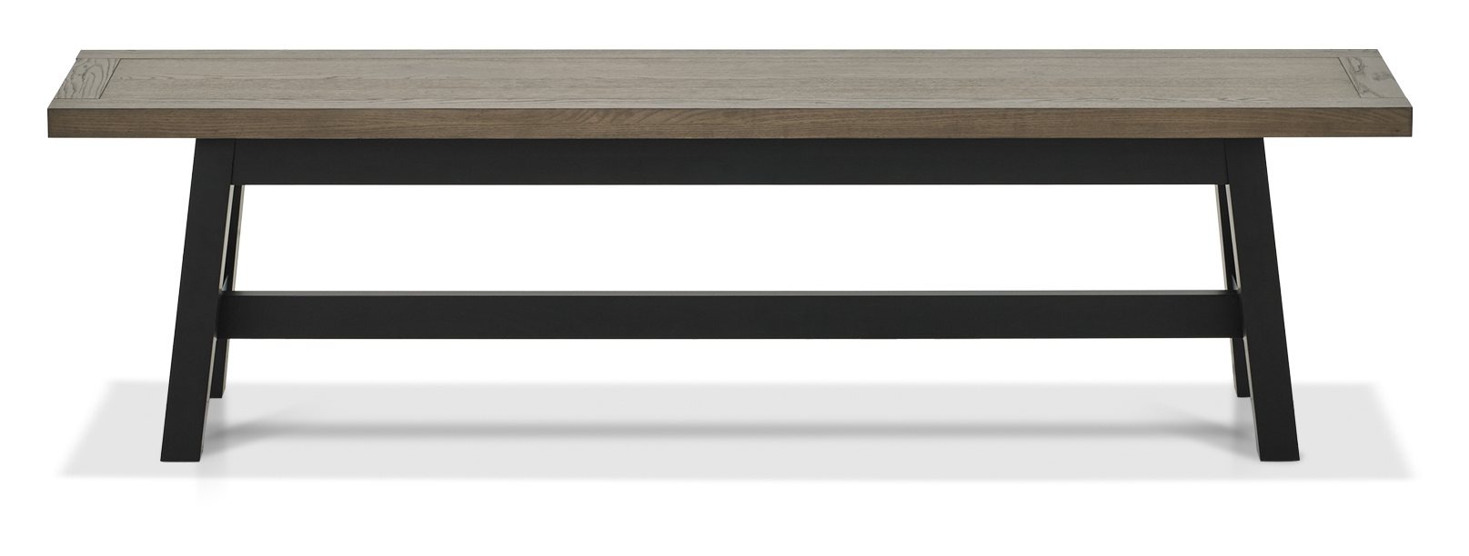 Camden Weathered Oak & Peppercorn Small Bench by Bentley Designs | Style Our Home