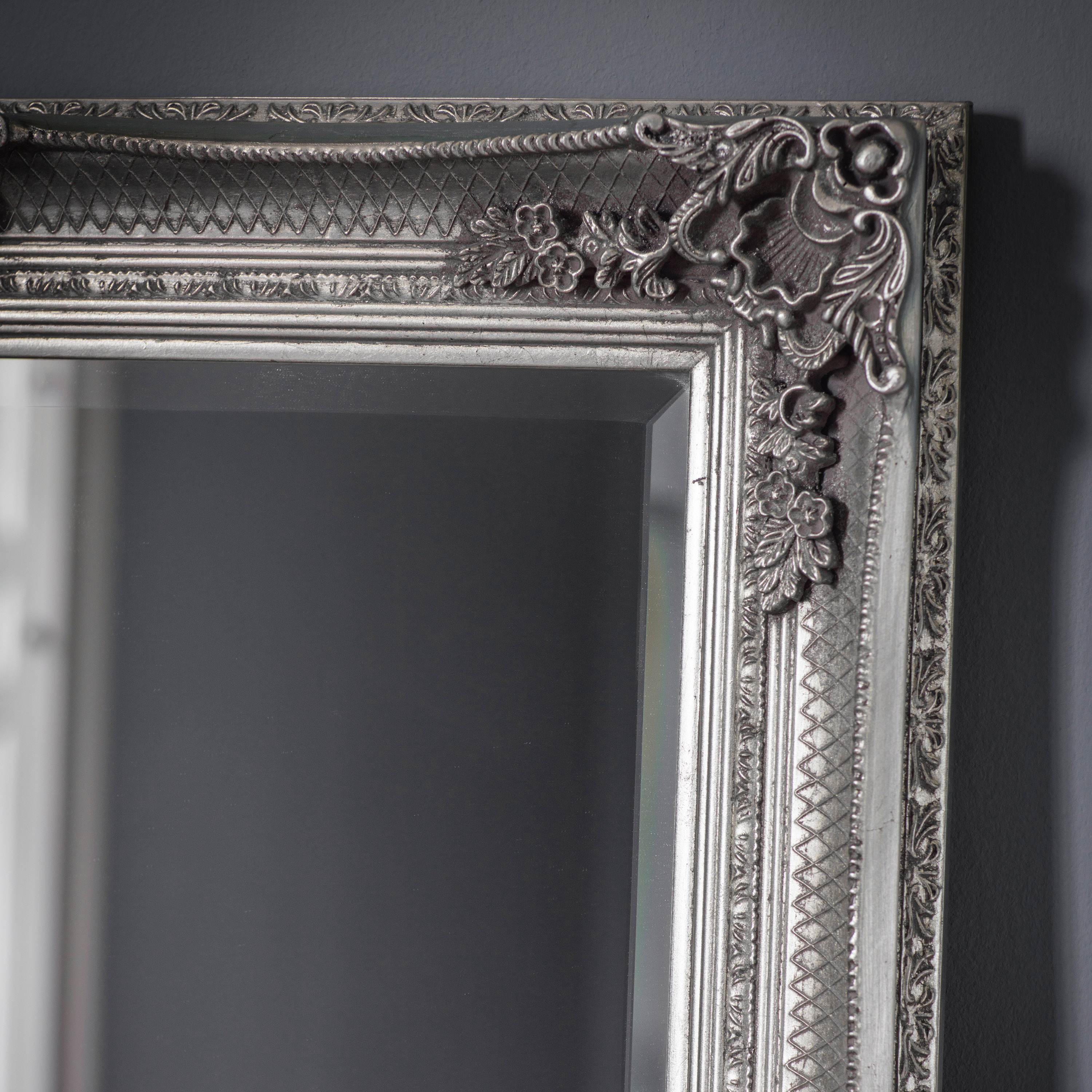 Abbano Leaner Mirror Silver by Gallery Living | Style Our Home