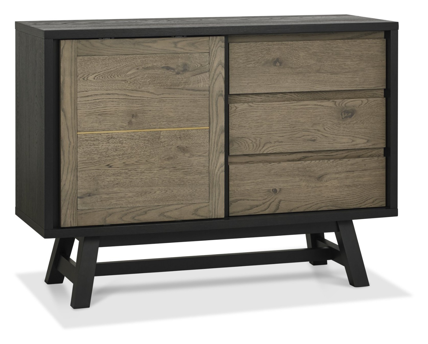 Camden Weathered Oak & Peppercorn Narrow Sideboard by Bentley Designs | Style Our Home