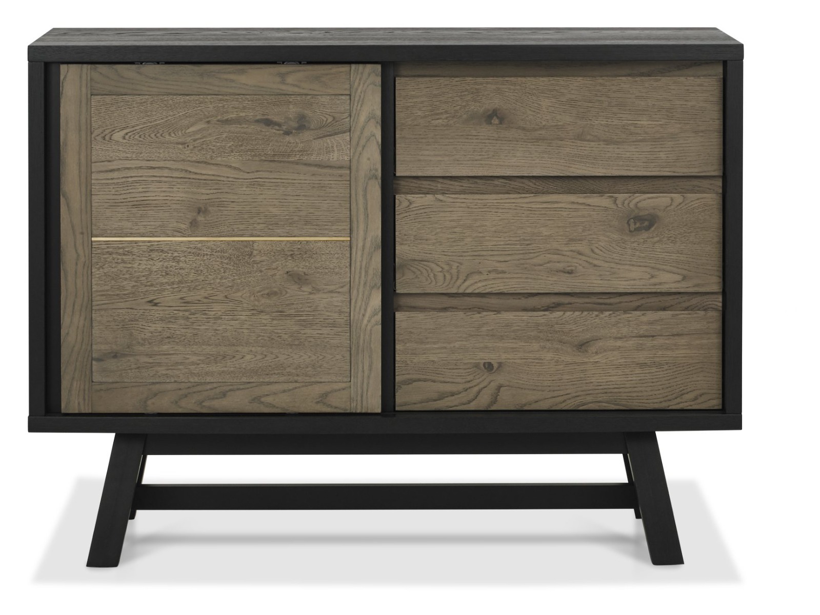 Camden Weathered Oak & Peppercorn Narrow Sideboard by Bentley Designs | Style Our Home