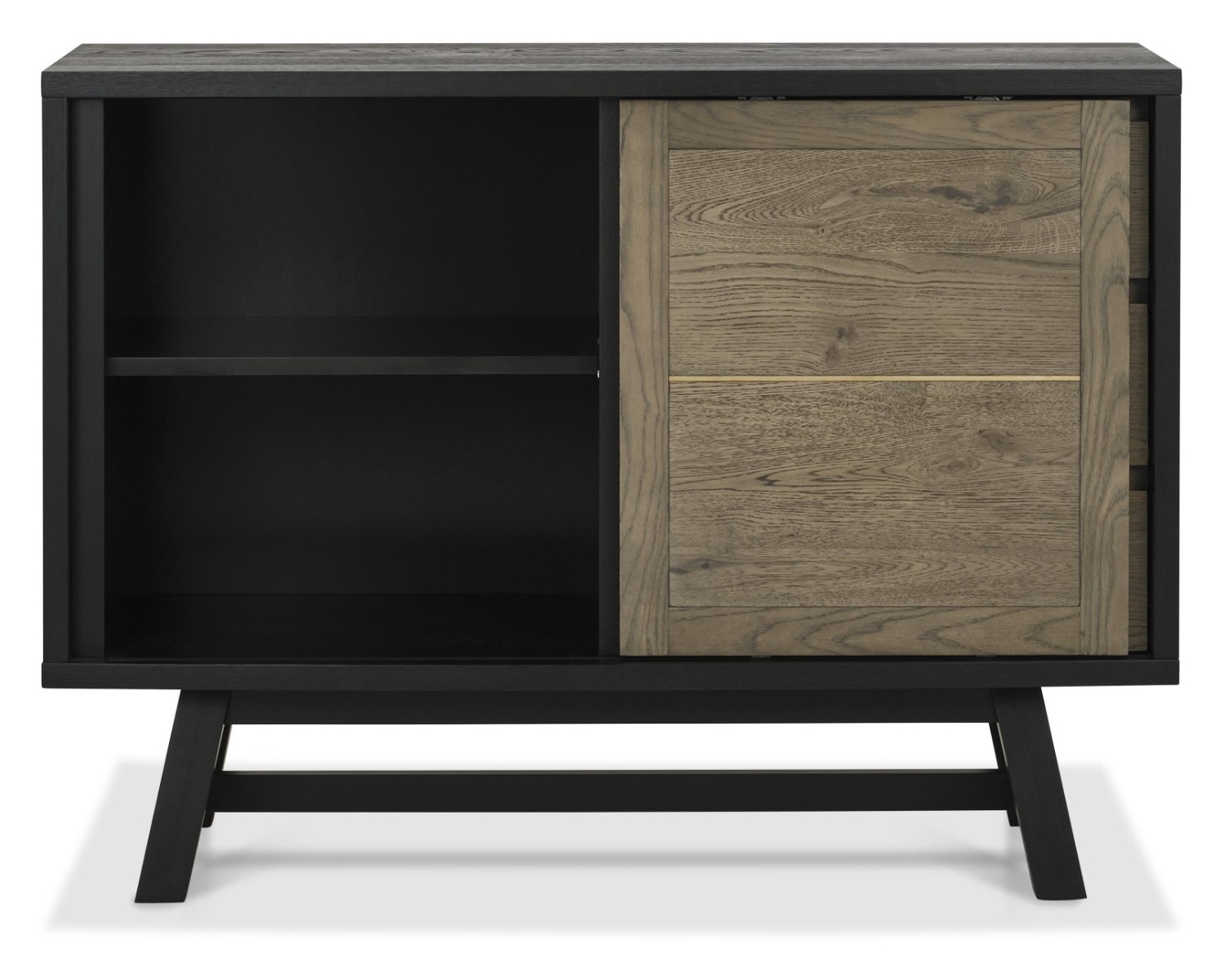 Camden Weathered Oak & Peppercorn Narrow Sideboard by Bentley Designs | Style Our Home