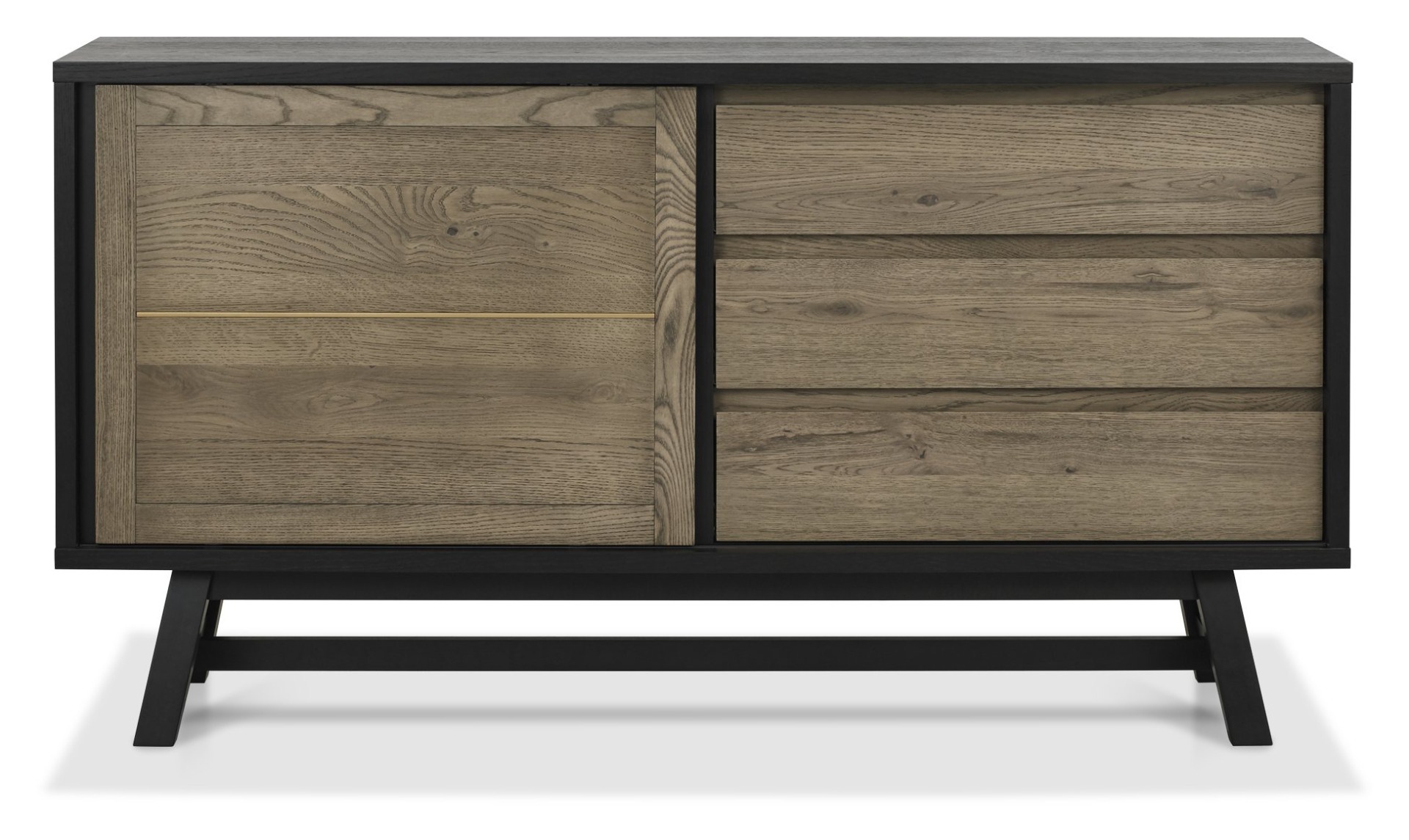 Camden Weathered Oak & Peppercorn Wide Sideboard by Bentley Designs | Style Our Home