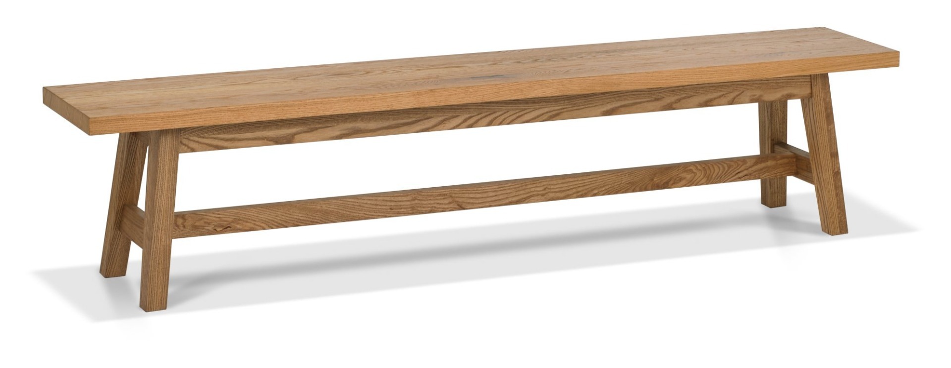 Camden Rustic Oak Large Bench by Bentley Designs | Style Our Home