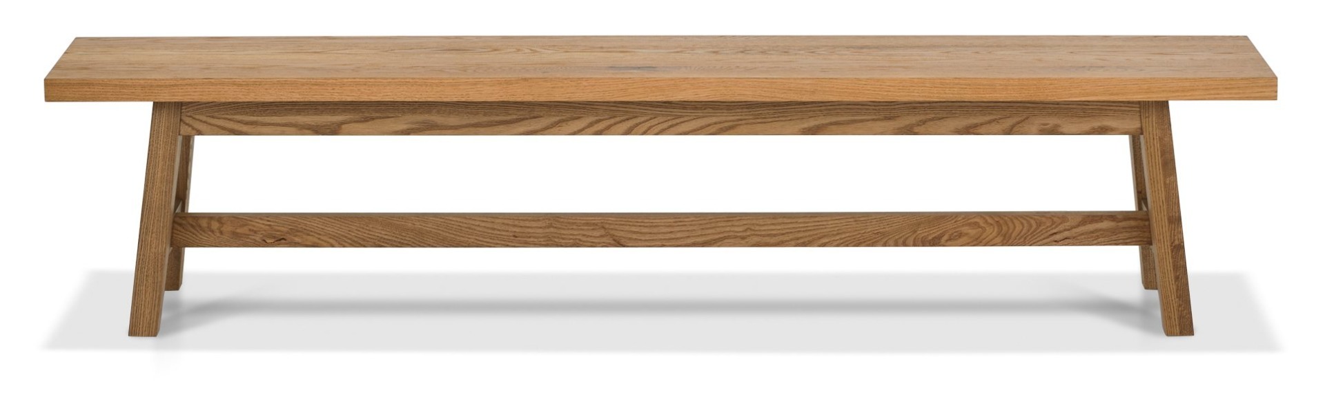 Camden Rustic Oak Large Bench by Bentley Designs | Style Our Home