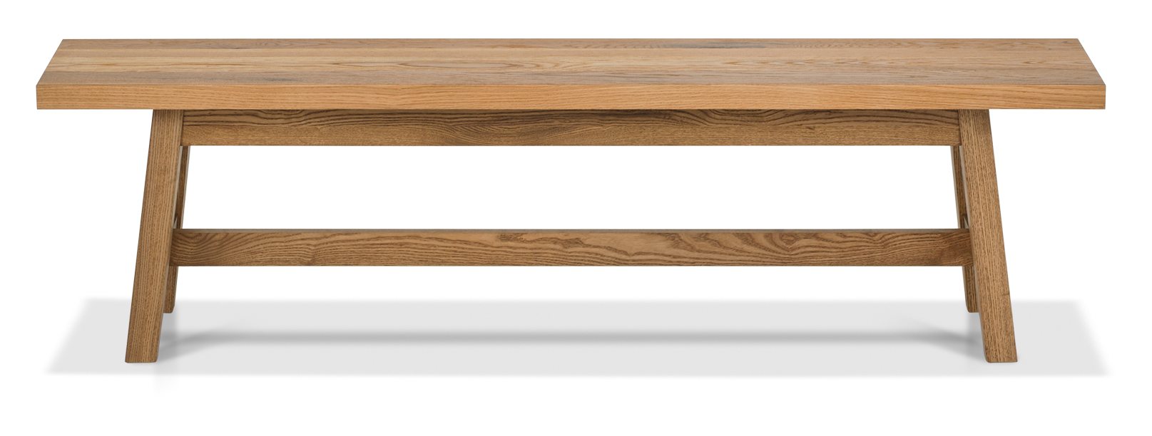 Camden Rustic Oak Small Bench by Bentley Designs | Style Our Home