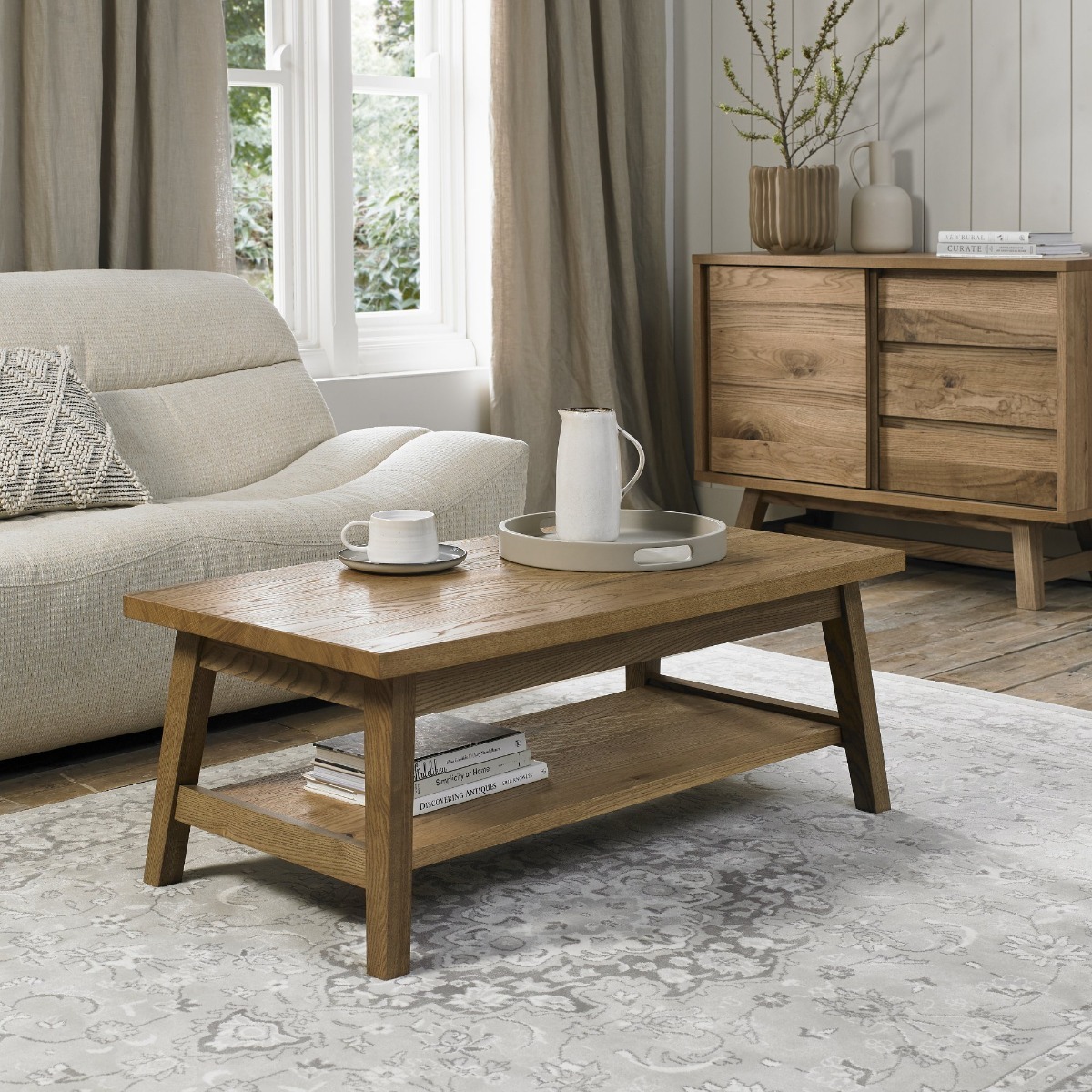 Camden Rustic Oak Coffee Table by Bentley Designs | Style Our Home