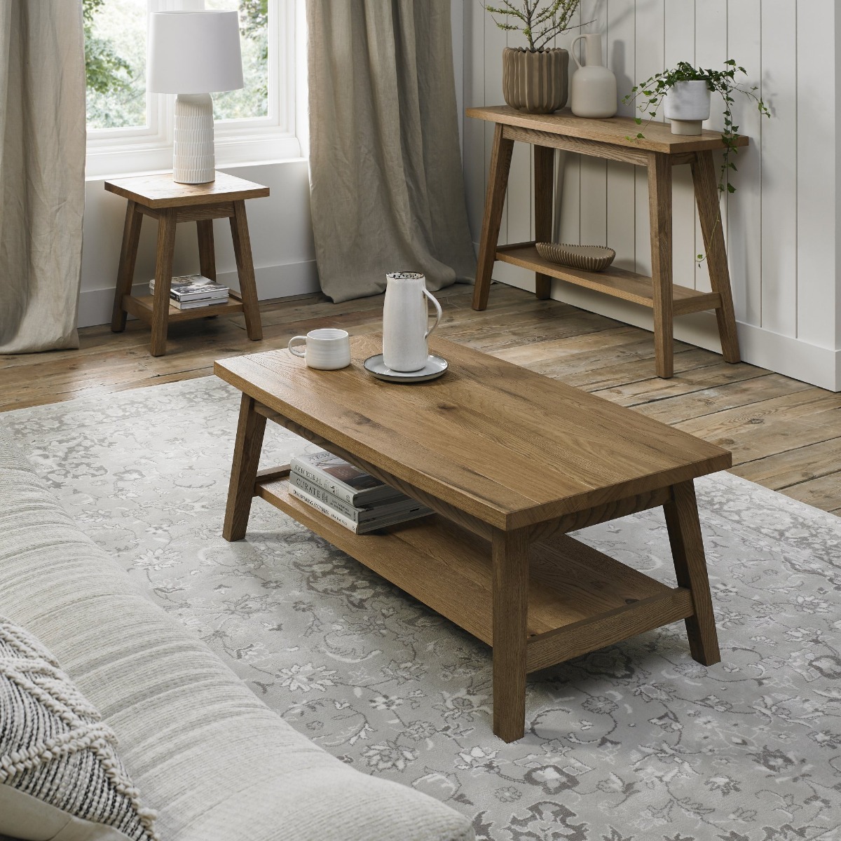 Camden Rustic Oak Coffee Table by Bentley Designs | Style Our Home