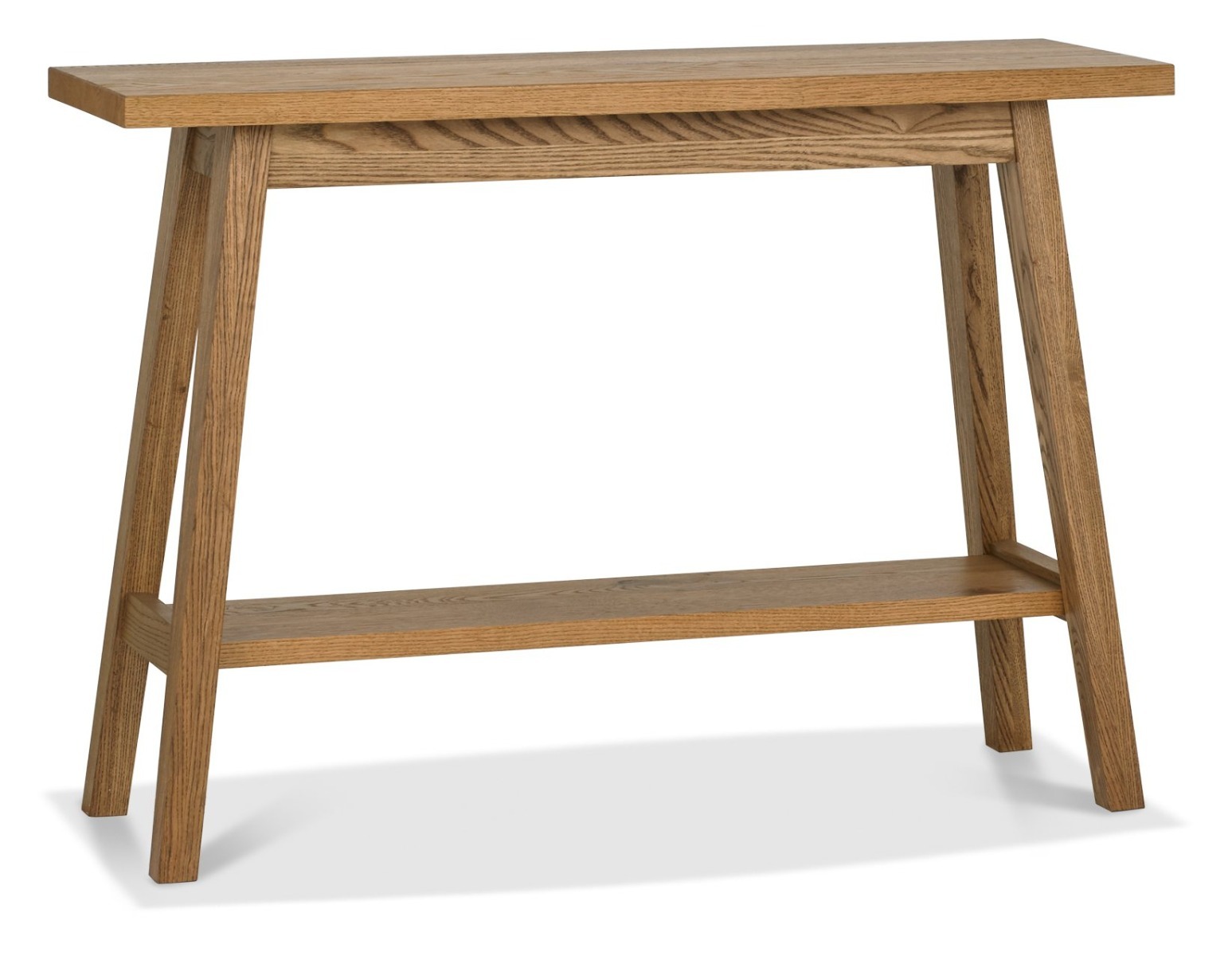 Camden Rustic Oak Console Table With Shelf by Bentley Designs | Style Our Home