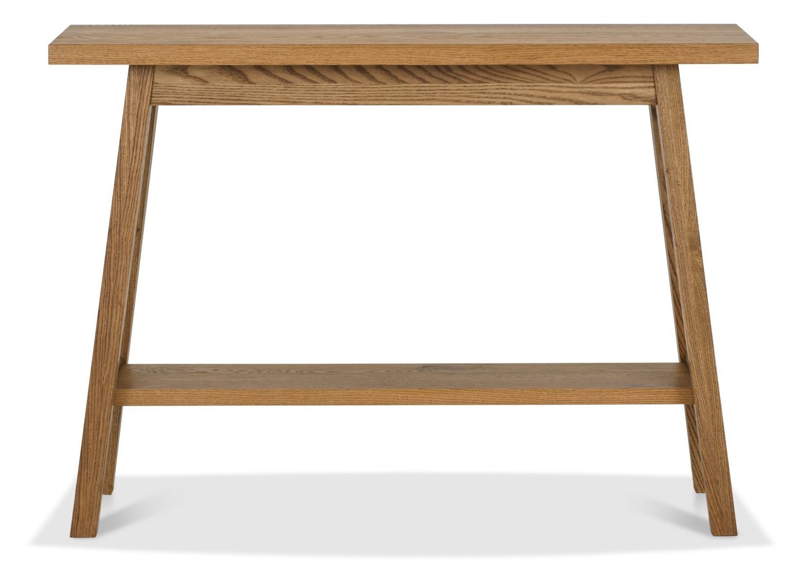 Camden Rustic Oak Console Table With Shelf by Bentley Designs | Style Our Home