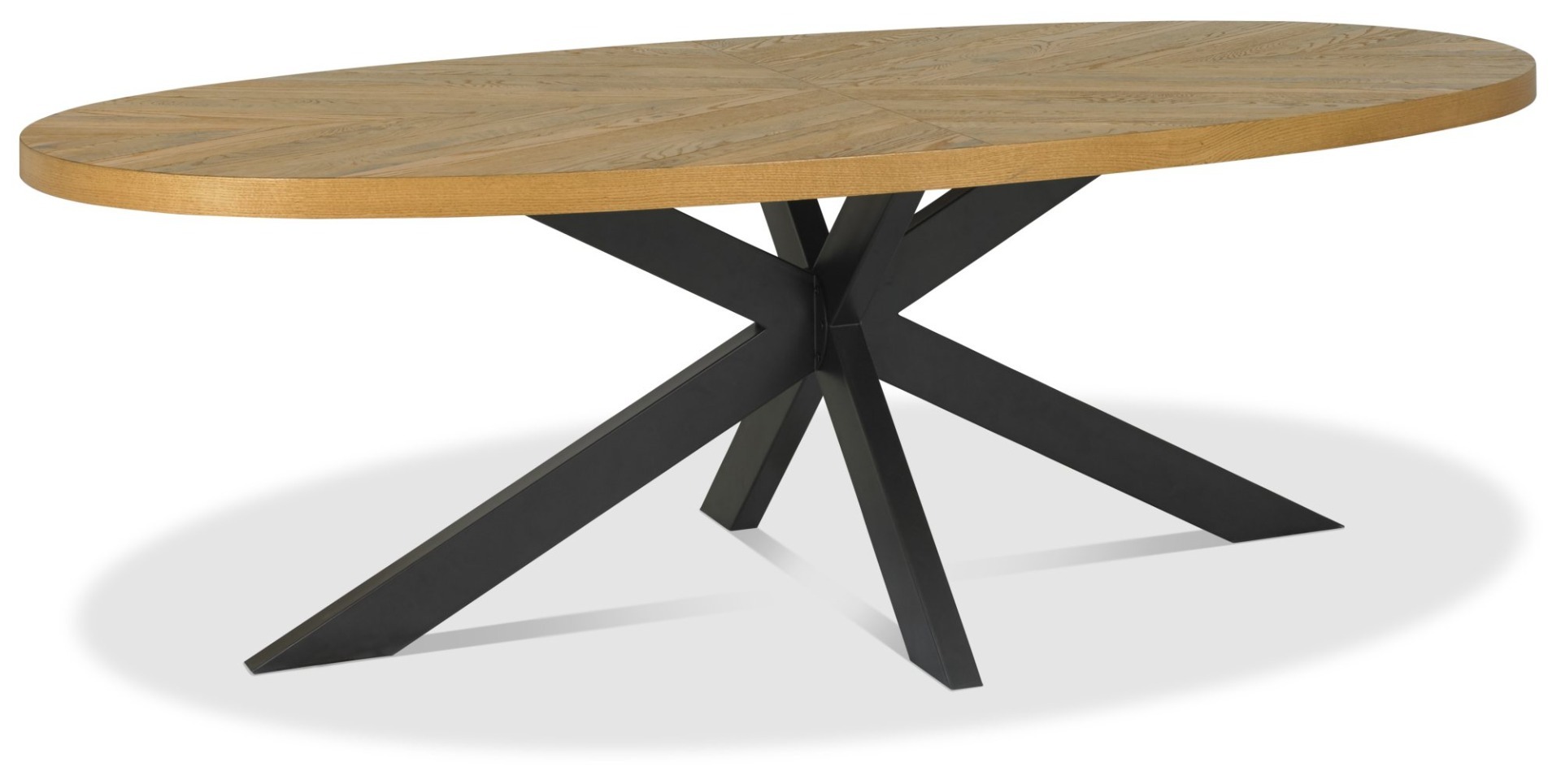 Ellipse Rustic Oak 8 Seater Dining Table by Bentley Designs | Style Our Home
