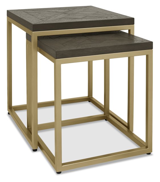 Athena Fumed Oak Nest of Tables by Bentley Designs | Style Our Home