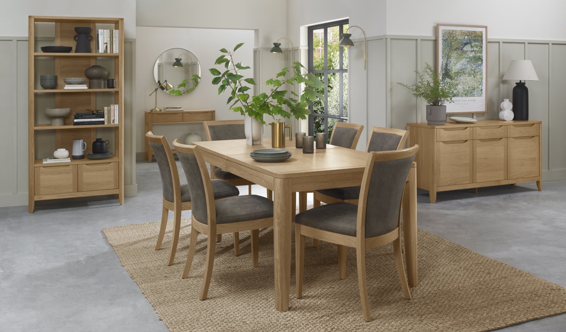 Chester Oak 6-8 Extension Dining Table by Bentley Designs | Style Our Home
