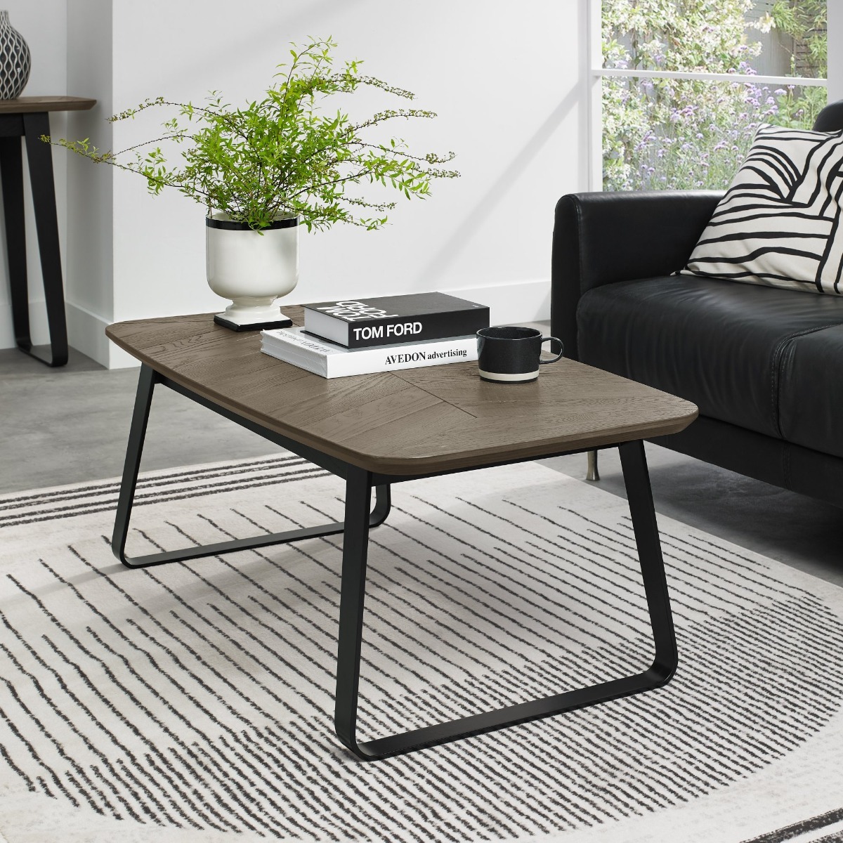 Emerson Weathered Oak & Peppercorn Rectangular Coffee Table by Bentley Designs | Style Our Home
