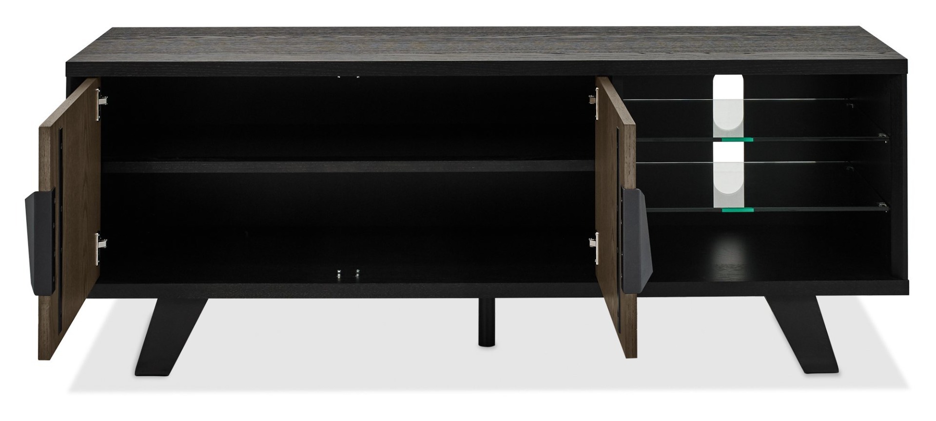 Emerson Weathered Oak & Peppercorn Entertainment Unit by Bentley Designs | Style Our Home
