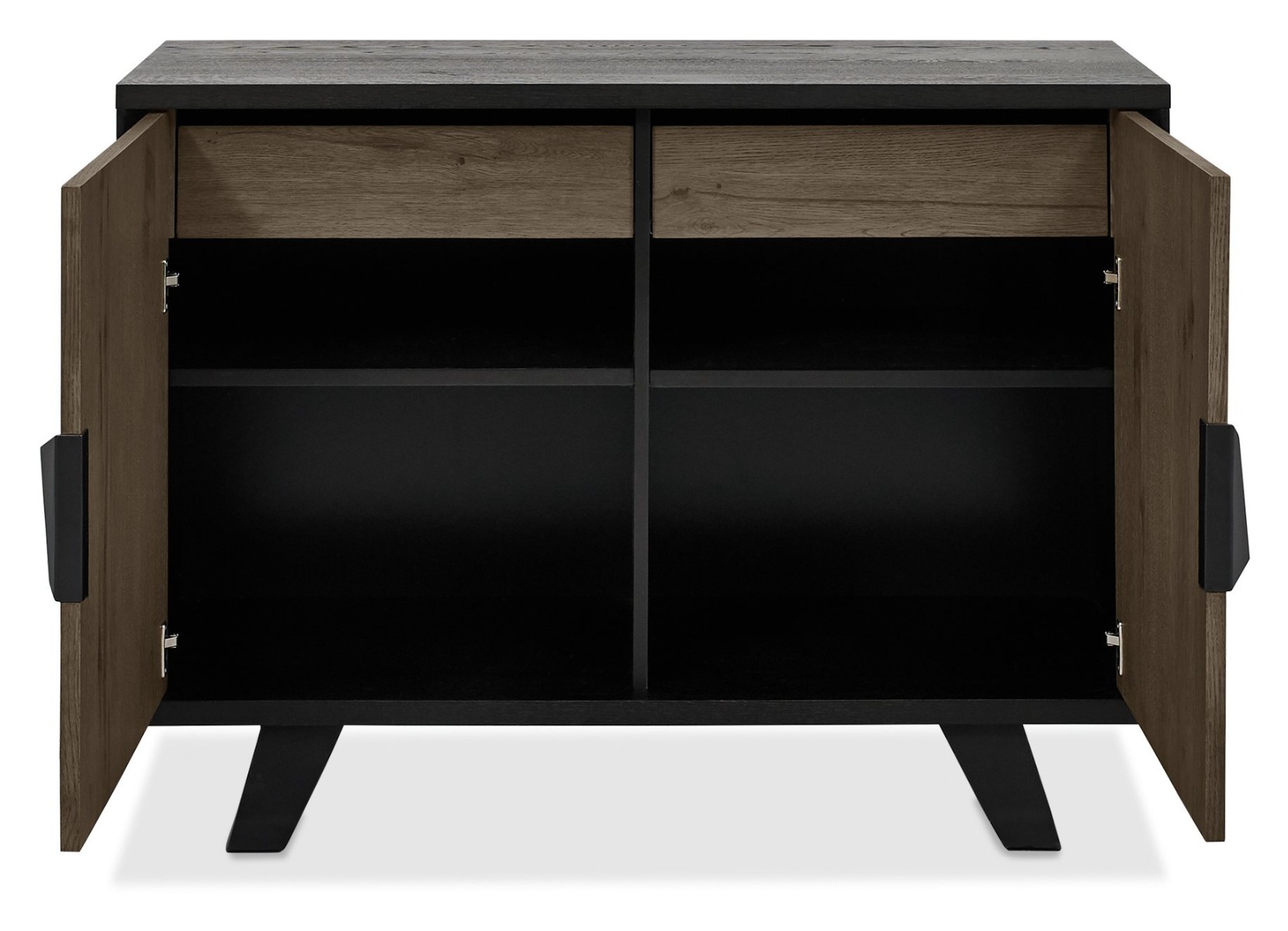 Emerson Weathered Oak & Peppercorn Narrow Sideboard by Bentley Designs | Style Our Home
