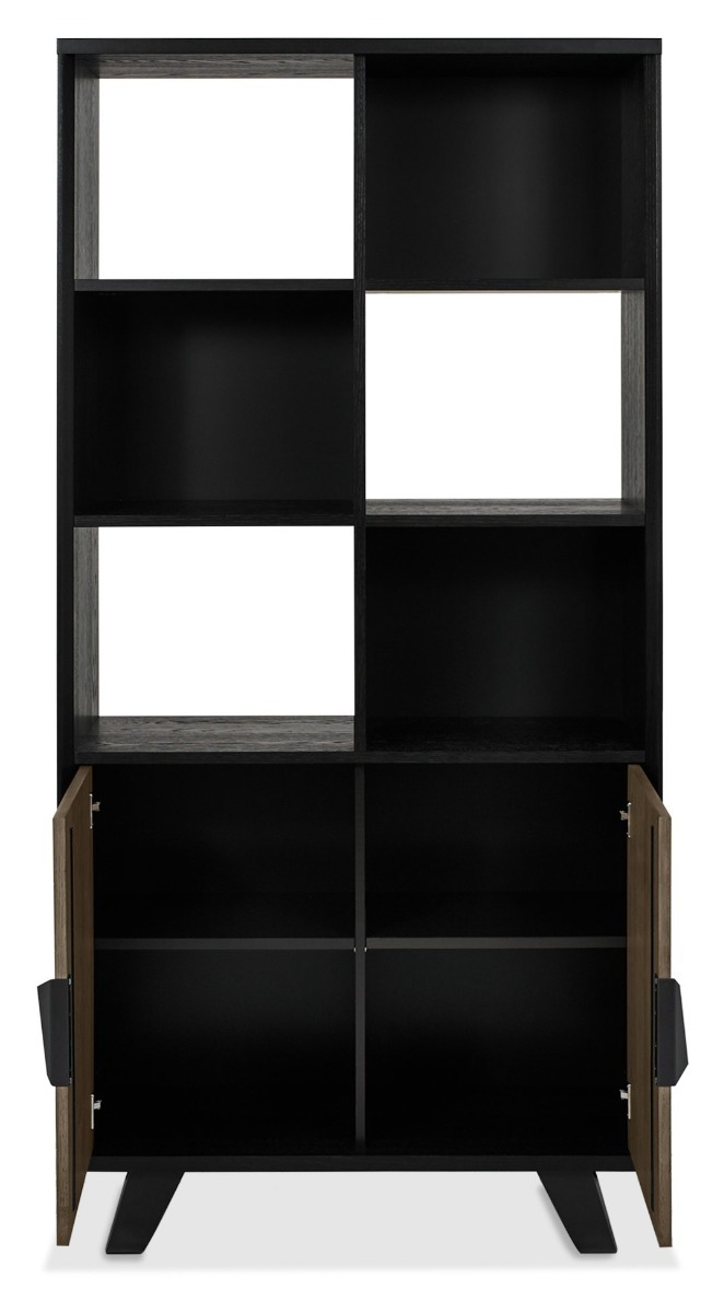 Emerson Weathered Oak & Peppercorn Display Cabinet by Bentley Designs | Style Our Home
