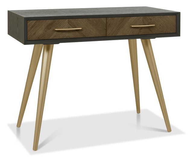 Sienna Fumed Oak & Peppercorn Dressing Table by Bentley Designs | Style Our Home