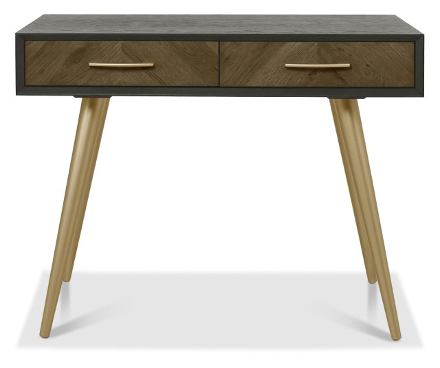 Sienna Fumed Oak & Peppercorn Dressing Table by Bentley Designs | Style Our Home