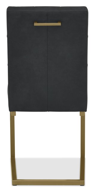 Athena Fumed Oak Upholstered Cantilever Chair by Bentley Designs | Style Our Home