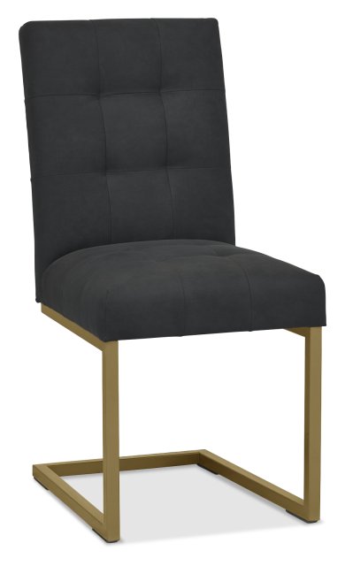 Athena Fumed Oak Upholstered Cantilever Chair by Bentley Designs | Style Our Home