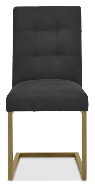 Athena Fumed Oak Upholstered Cantilever Chair by Bentley Designs | Style Our Home