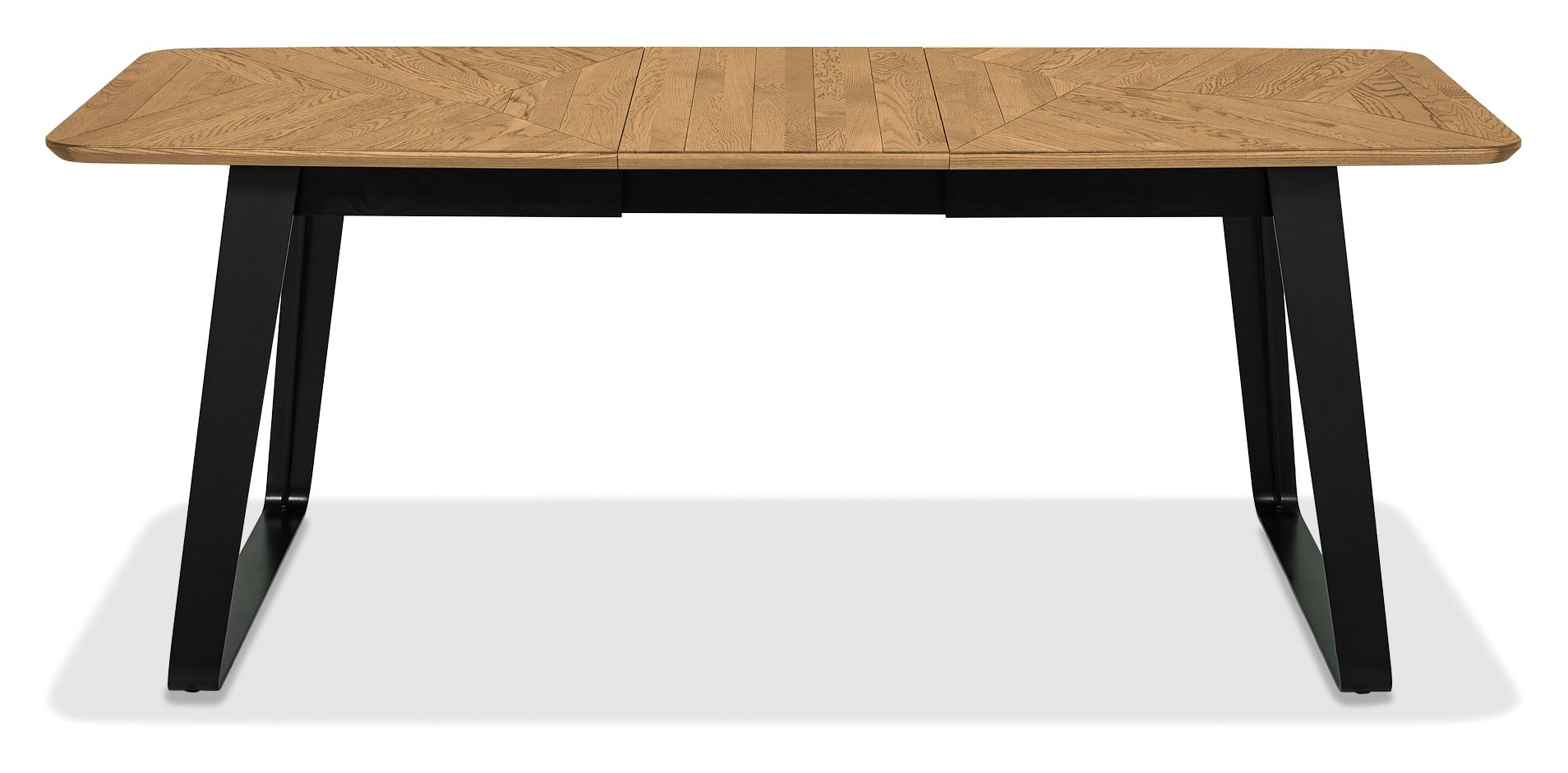 Emerson Rustic Oak & Peppercorn 4-6 Seater Extension Dining Table by Bentley Designs | Style Our Home
