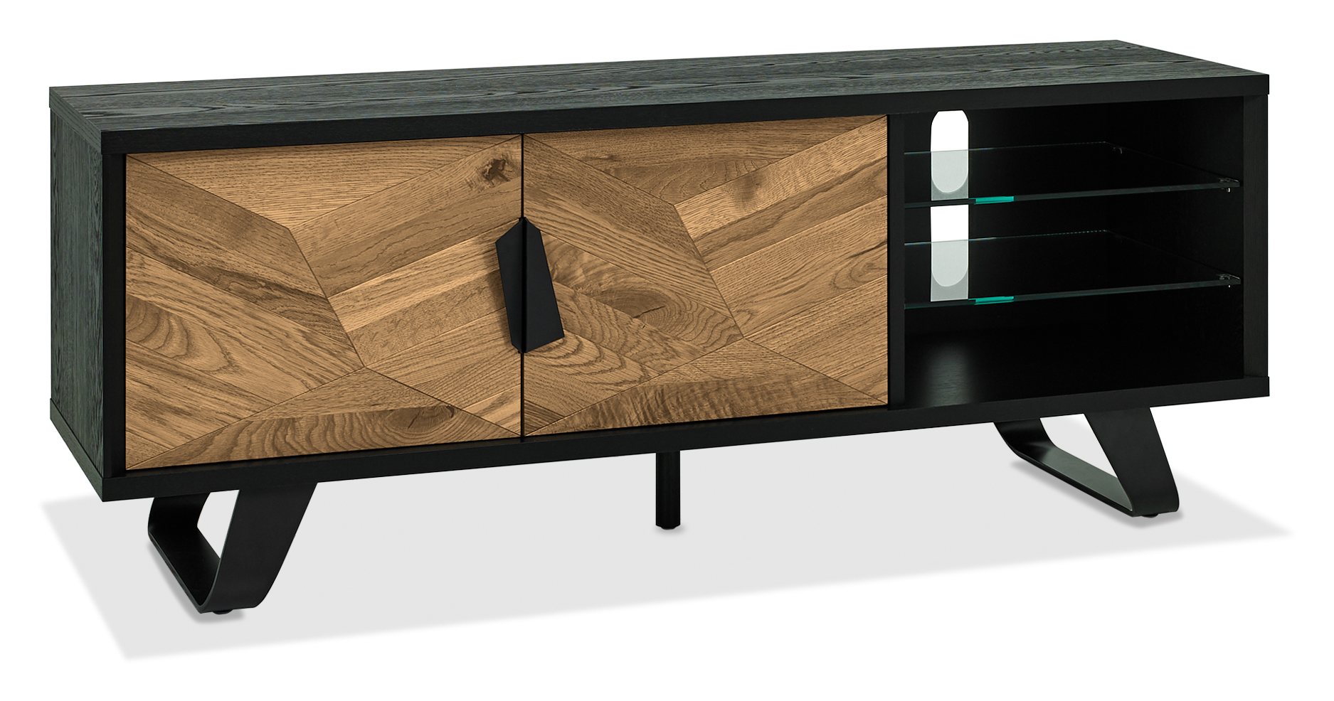 Emerson Rustic Oak & Peppercorn Entertainment Unit by Bentley Designs | Style Our Home