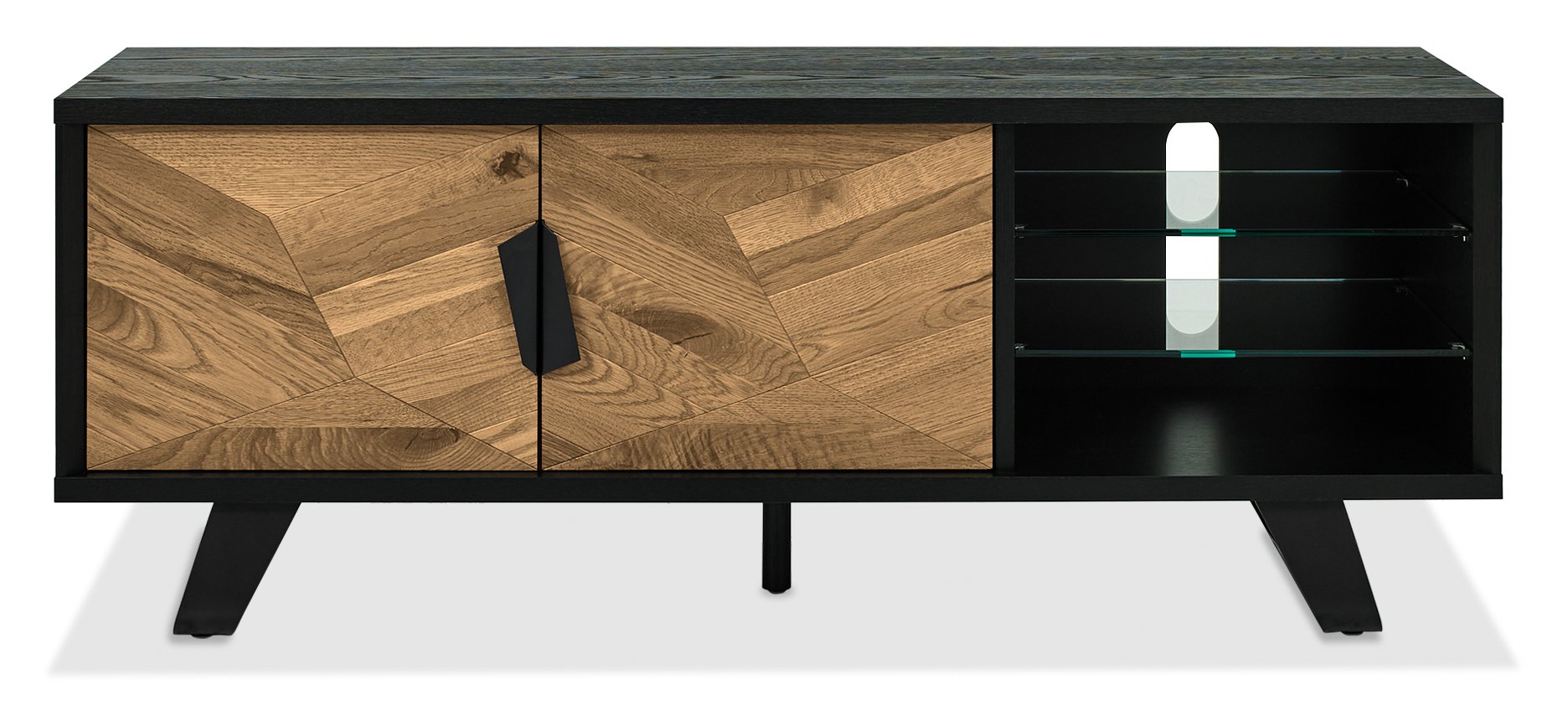 Emerson Rustic Oak & Peppercorn Entertainment Unit by Bentley Designs | Style Our Home