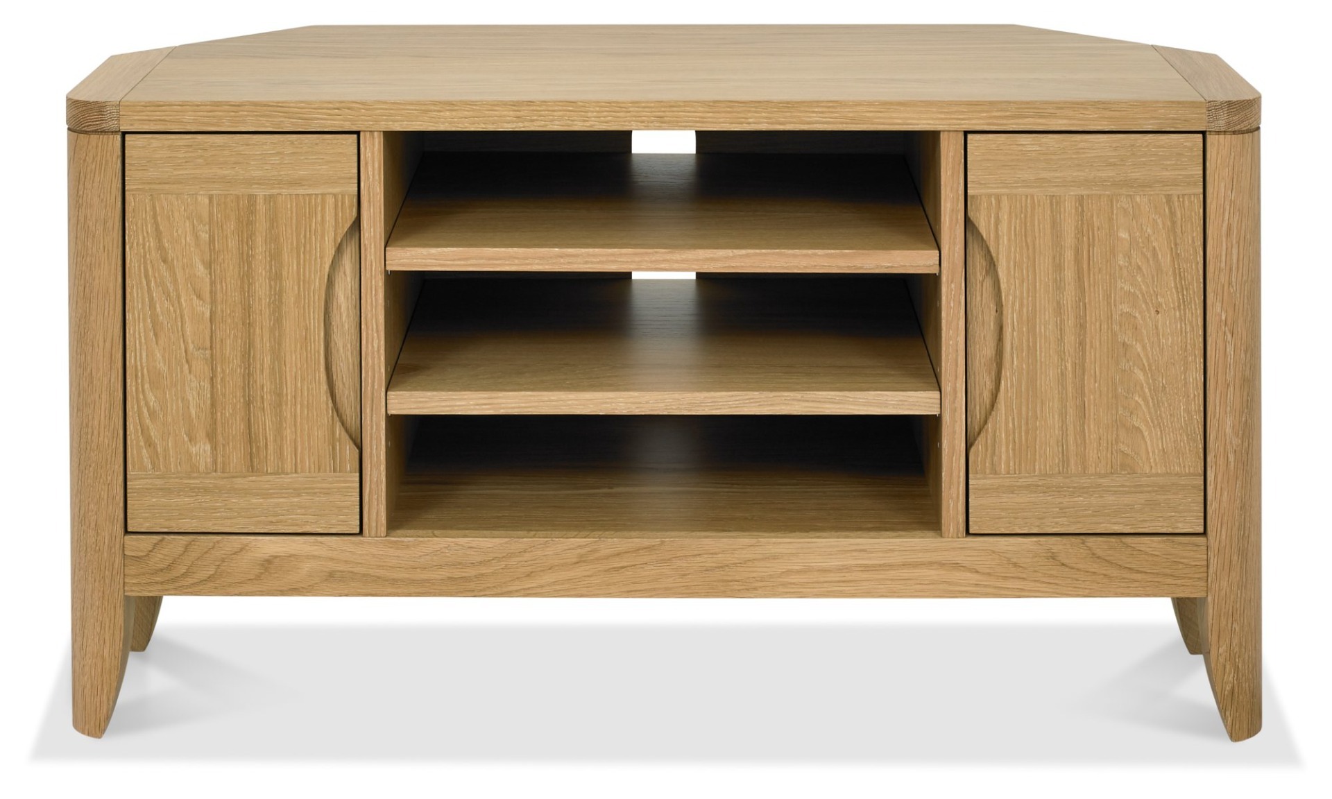 Chester Oak Corner Entertainment Unit by Bentley Designs | Style Our Home
