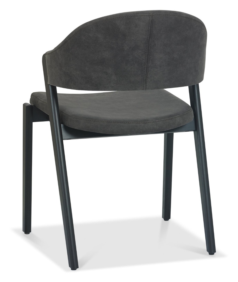 Camden Peppercorn Upholstered Chair in a Dark Grey Fabric (Pair) by Bentley Designs | Style Our Home