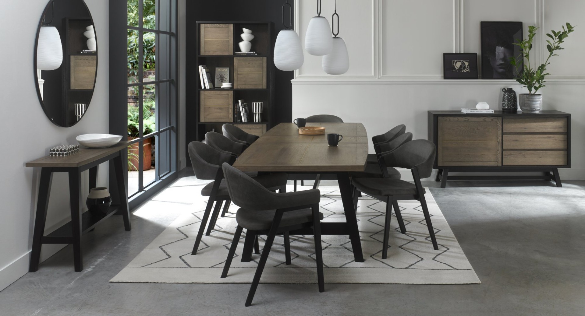Camden Peppercorn Upholstered Chair in a Dark Grey Fabric (Pair) by Bentley Designs | Style Our Home
