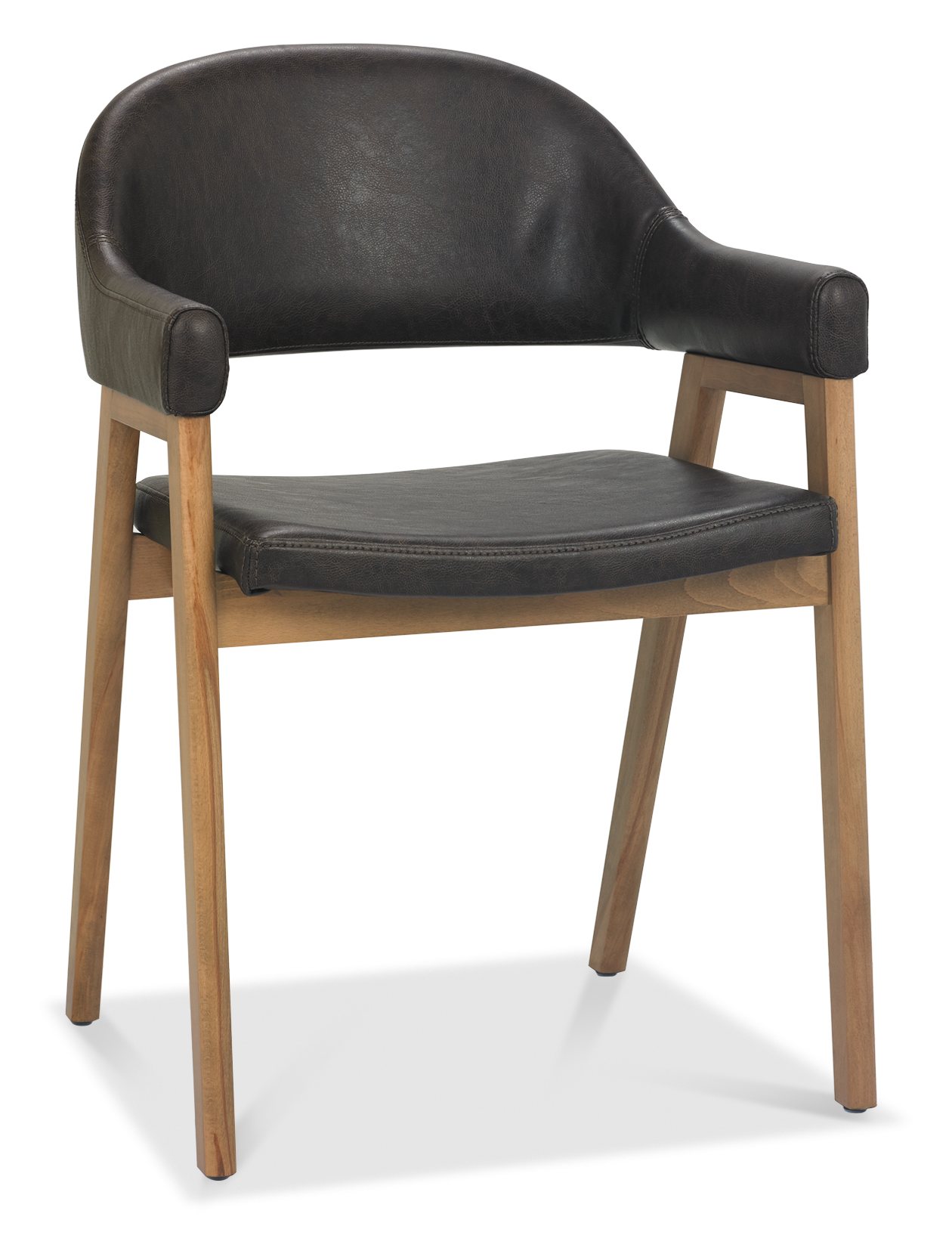 Camden Rustic Oak 4-6 Seater Table & 2 Arm Chairs in Old West Vintage & Small Bench by Bentley Designs | Style Our Home