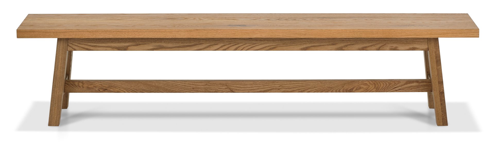 Camden Rustic Oak 6-8 Seater Table & 2 Large Benches by Bentley Designs | Style Our Home