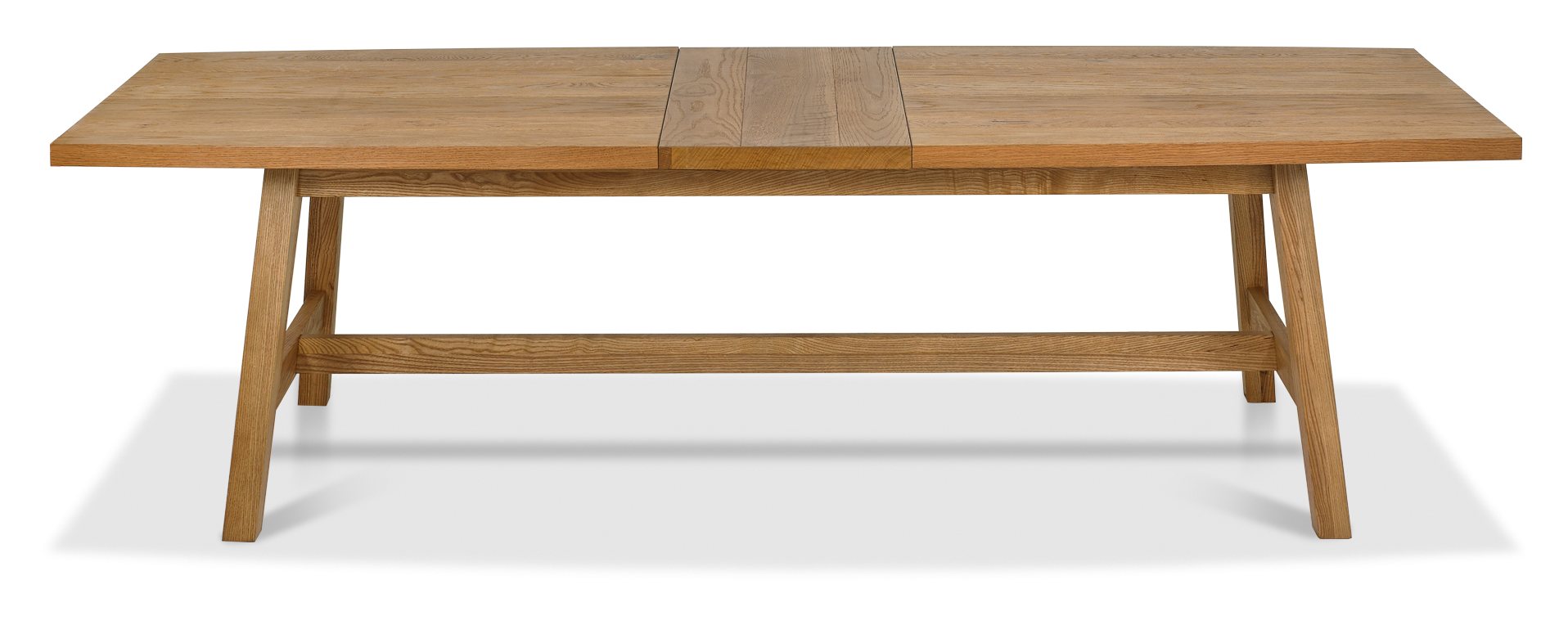 Camden Rustic Oak 6-8 Seater Table & 6 Side Chairs in Dark Grey Fabric by Bentley Designs | Style Our Home