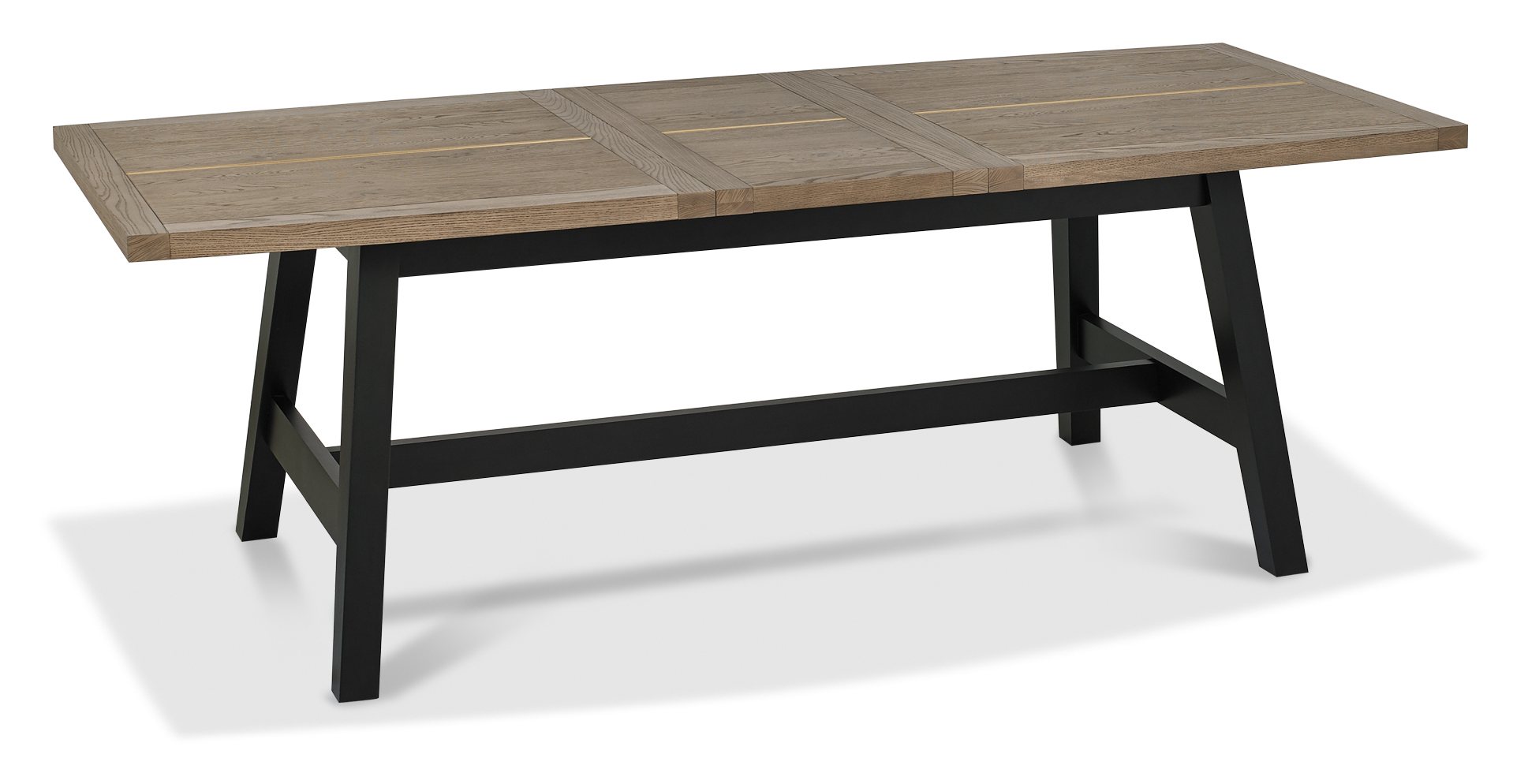 Camden Weathered Oak 4-6 Seater Table & 4 Arm Chairs in Old West Vintage by Bentley Designs | Style Our Home