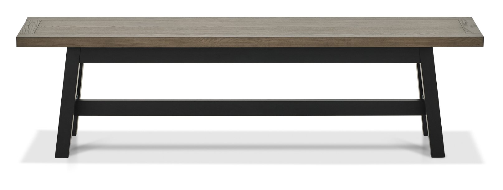 Camden Weathered Oak 4-6 Seater Table & 2 Arm Chairs in Cedar Velvet & Small Bench by Bentley Designs | Style Our Home