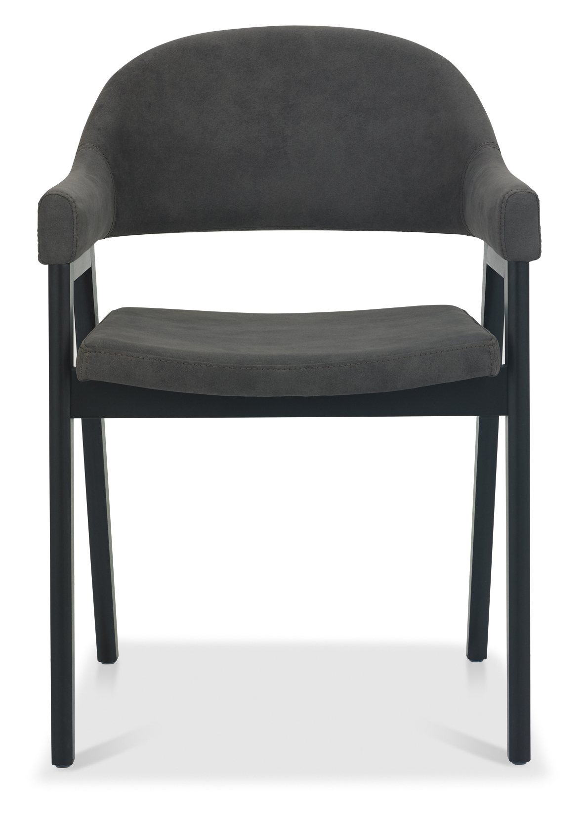 Camden Weathered Oak 6-8 Seater Table & 6 Side & 2 Arm Chairs in Dark Grey Fabric by Bentley Designs | Style Our Home