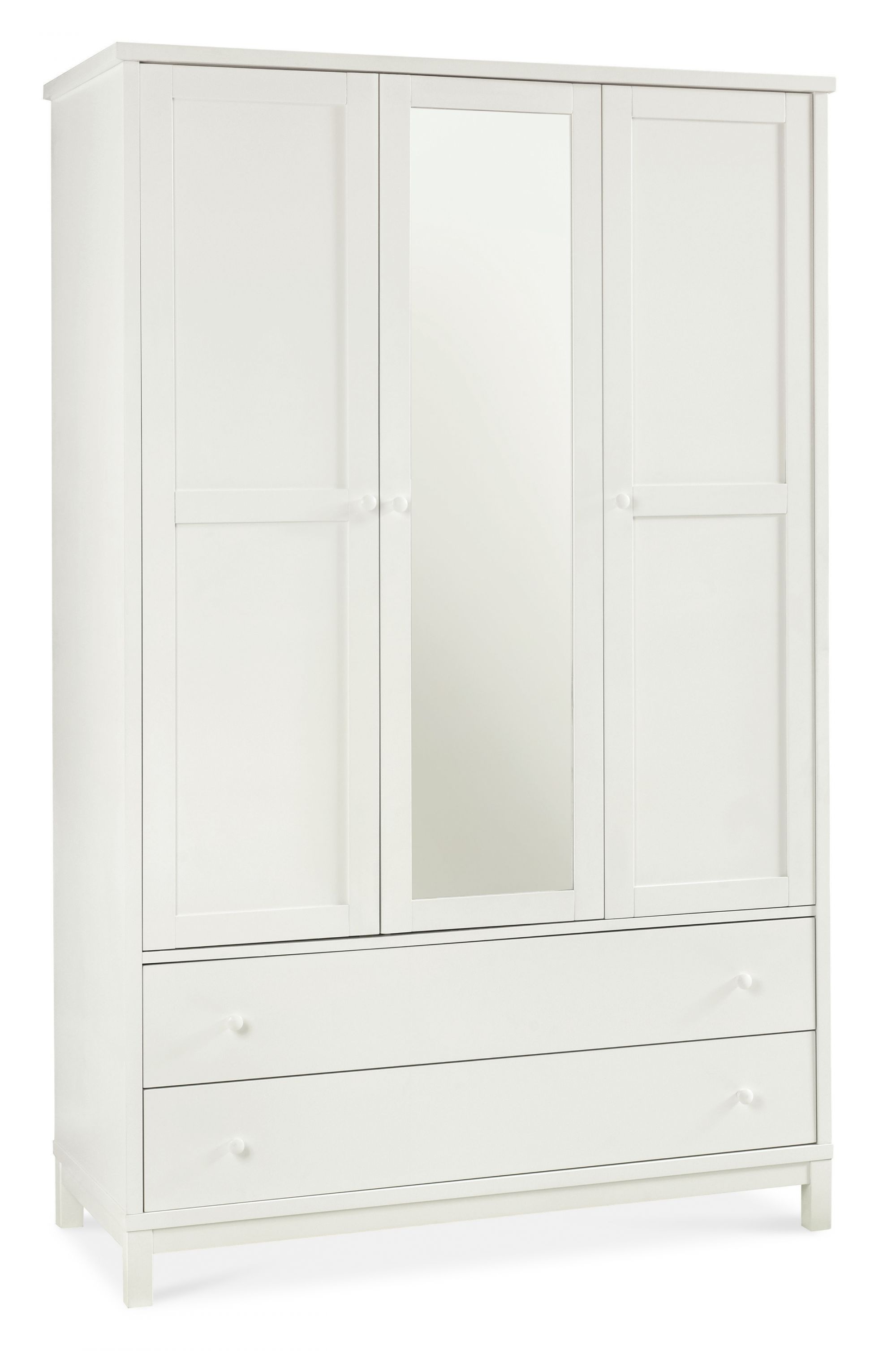 Atlanta White Triple Wardrobe - Style Our Home