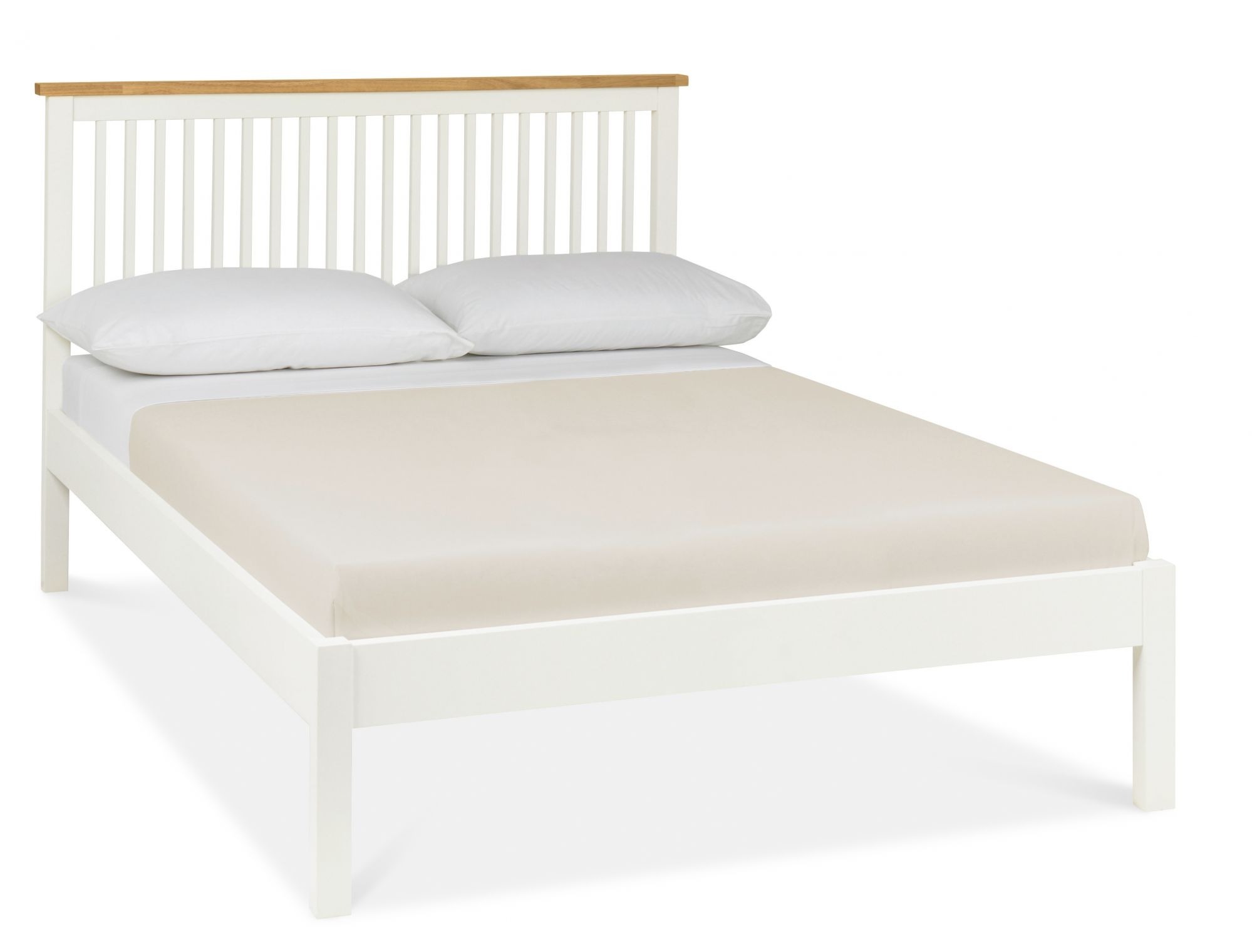 Atlanta Two Tone 135cm Low Footed Bedstead - Style Our Home