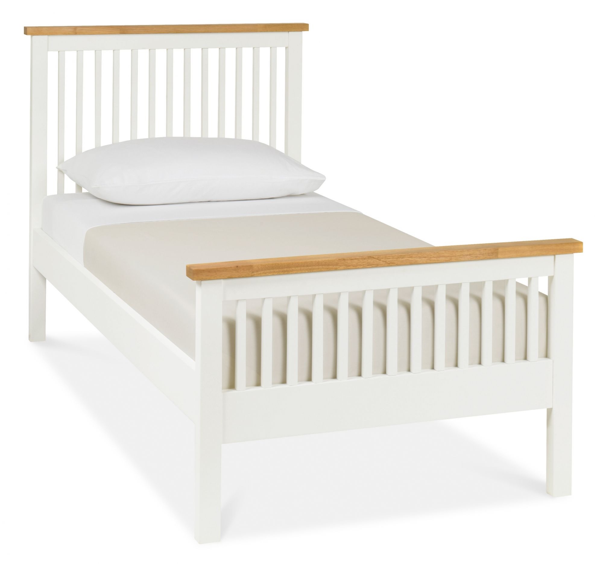 Atlanta Two Tone 90cm High Footed Bedstead - Style Our Home