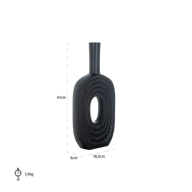 Vase Emar big (Black) by  Richmond Interiors | Style Our Home
